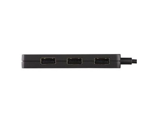 Разветвитель USB 2.0 Hama Slim 4порт. черный (00012324)