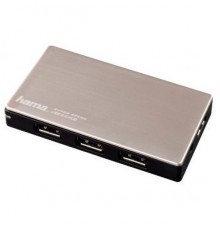 Разветвитель USB 3.0 Hama UltraActive 4порт. серебристый (00054544)                                                                                                                                                                                       