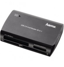 Устройство чтения карт памяти USB2.0 Hama H-49009 серебристый                                                                                                                                                                                             