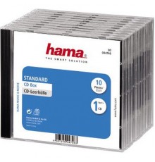 Коробка Hama на 1CD/DVD H-44746 Jewel Case прозрачный (упак.:10шт)                                                                                                                                                                                        