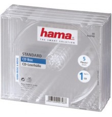 Коробка Hama на 1CD/DVD H-44748 Jewel (упак.:5шт)                                                                                                                                                                                                         