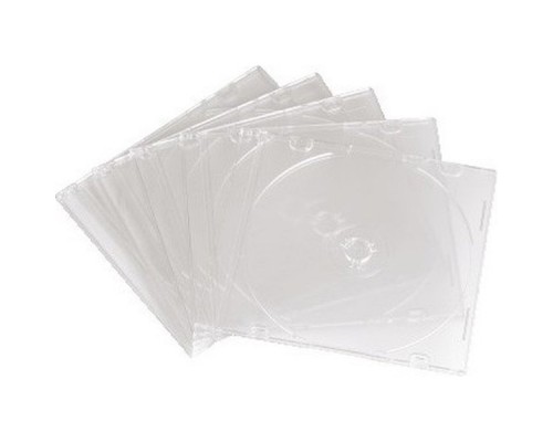 Коробка Hama на 1CD/DVD H-51165 Slim Box прозрачный (упак.:25шт)