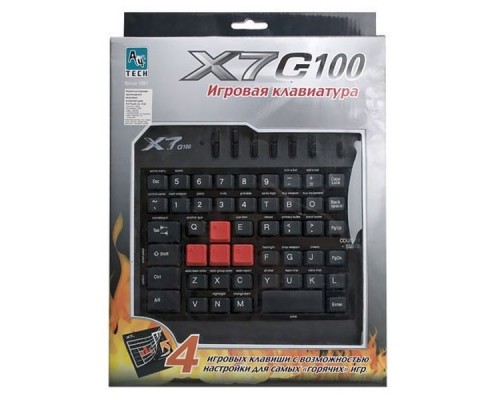 Проводной игровой блок A4Tech X7-G100 Black (G100)