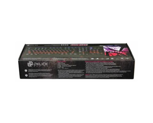 Клавиатура Oklick 920G IRON EDGE механическая черный USB Gamer LED