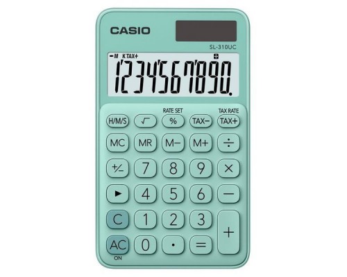 Калькулятор карманный Casio SL-310UC-GN-S-EC зеленый 10-разр.