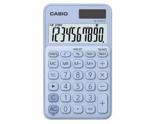 Калькулятор карманный Casio SL-310UC-LB-S-EC светло-голубой 10-разр.