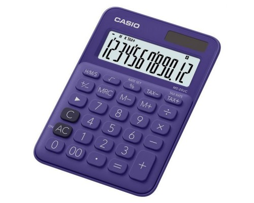 Калькулятор настольный Casio MS-20UC-PL-S-EC фиолетовый 12-разр.