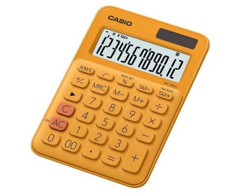 Калькулятор настольный Casio MS-20UC-RG-S-EC оранжевый 12-разр.