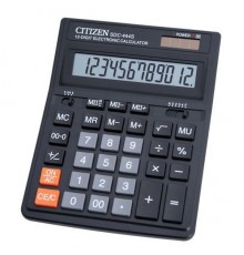 Калькулятор бухгалтерский Citizen SDC-444S черный 12-разр.                                                                                                                                                                                                