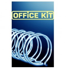 Пружины для переплета металлические Office Kit d=14.3мм 100-120лист A4 черный (100шт) OKPM916B                                                                                                                                                            