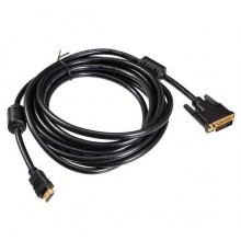 Кабель Buro HDMI-19M-DVI-D-5M HDMI (m) DVI-D (m) 5м феррит.кольца черный                                                                                                                                                                                  