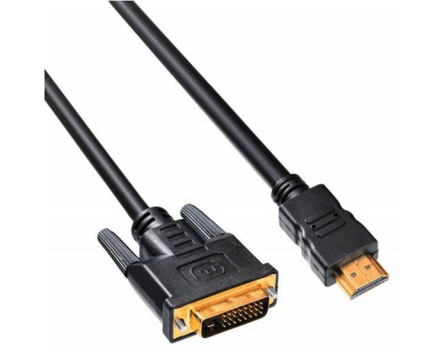 Кабель Buro HDMI-19M-DVI-D-10M HDMI (m) DVI-D (m) 10м феррит.кольца черный