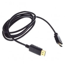 Кабель аудио-видео Buro HDMI (m)/DisplayPort (m) 1.8м. феррит.кольца Позолоченные контакты черный (BHP RET HDMI_DPP18)                                                                                                                                    