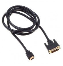 Кабель аудио-видео Buro HDMI (m)/DVI-D (Dual Link) (m) 1.8м. Позолоченные контакты черный (BHP RET HDMI_DVI18)                                                                                                                                            