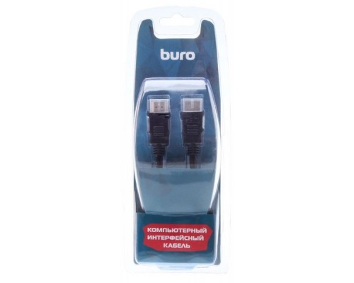 Кабель аудио-видео Buro HDMI (m)/HDMI (m) 1.8м. феррит.кольца Позолоченные контакты черный (BHP RET HDMI18)