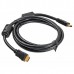 Кабель аудио-видео Buro HDMI (m)/HDMI (m) 1.8м. феррит.кольца черный (HDMI-19M/19M-1.8M-MG)