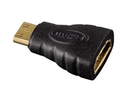 Адаптер аудио-видео Hama H-39861 mini-HDMI (m)/HDMI (f) Позолоченные контакты черный (00039861)