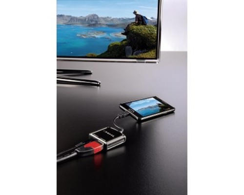 Адаптер аудио-видео Hama H-54510 HDMI (f)/Micro HDMI (m) 0.2м. черный (00054510)