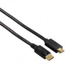 Кабель Hama H-54594 HDMI (m)/DisplayPort (m) 1.8м. Позолоченные контакты черный 3зв (00054594)                                                                                                                                                            