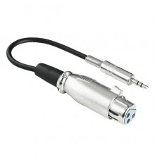 Кабель аудио Hama H-41908 Jack 3.5 (m)/XLR (f) 0.1м. серебристый (41908)                                                                                                                                                                                  