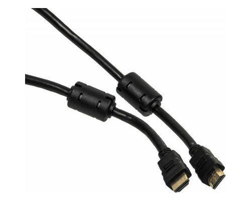 Кабель-соединительный аудио-видео Ningbo HDMI-5M-MG HDMI (m)/HDMI (m) 5м. феррит.кольца Позолоченные контакты черный (HDMI-5M-MG(VER1.4)BL)