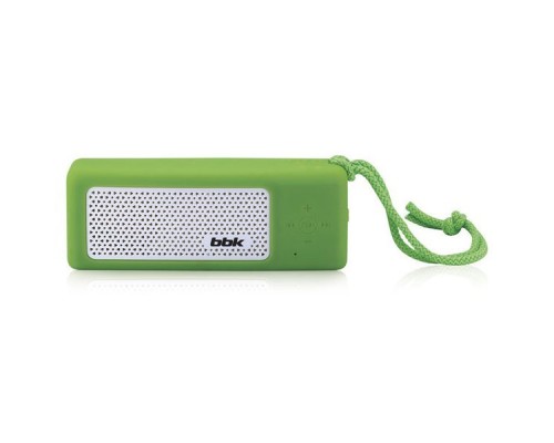 Аудиомагнитола BBK BTA190 зеленый/белый 5Вт/MP3/FM(dig)/USB/BT/microSD