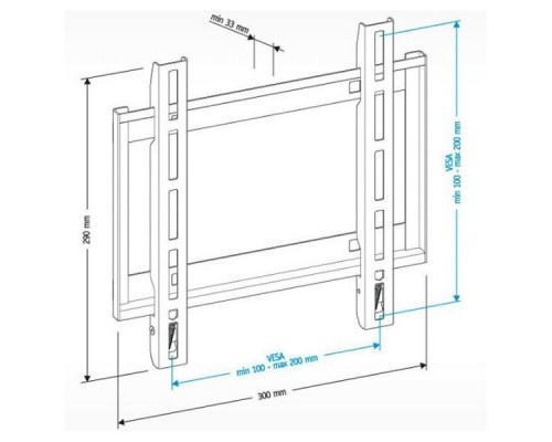 Кронштейн для телевизора Holder LCD-F2608 черный 22