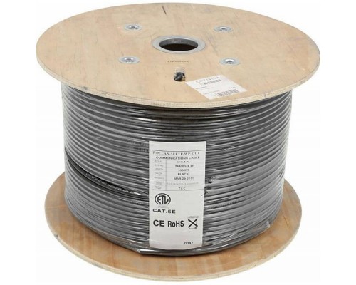 Кабель информационный Lanmaster LAN-5EFTP-WP-OUT кат.5е F/UTP общий экран 4X2X24AWG PE внешний 305м