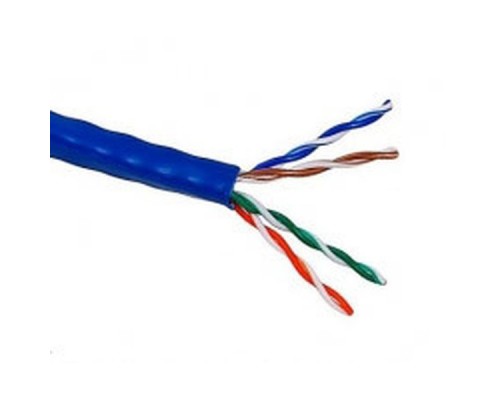 Кабель информационный Lanmaster LAN-5EUTP-BL кат.5е U/UTP не экранированный 4X2X24AWG PVC внутренний 305м синий