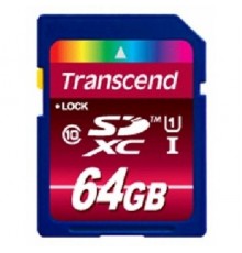 Карта памяти 64GB Transcend TS64GSDXC10U1                                                                                                                                                                                                                 