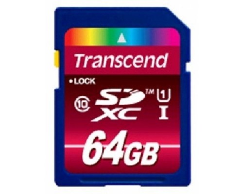 Карта памяти 64GB Transcend TS64GSDXC10U1