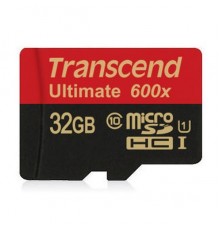 Карта памяти MicroSDHC 32Gb Transcend TS32GUSDHC10U1 Class10 +  microSD--SD  Adapter                                                                                                                                                                      