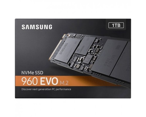 Накопитель SSD 1.0 Tb M.2 2280 Samsung 960 EVO MZ-V6E1T0BW 3D TLC NVMe (PCI-Ex)