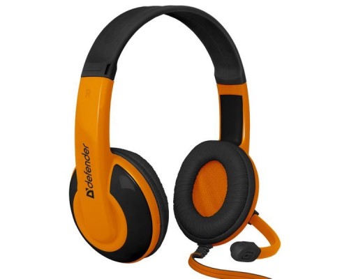 Наушники Defender G-120 Warhead Black/Orange 64099