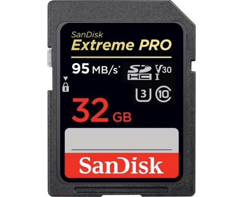 Карта памяти SD 32Gb SanDisk Extreme Pro UHS-I SDSDXXG-032G-GN4IN