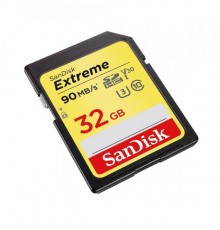 Флеш карта SD 32GB SanDisk SDHC Class 10 UHS-I U3 Extreme Plus 90Mb/s 2-Pack                                                                                                                                                                              