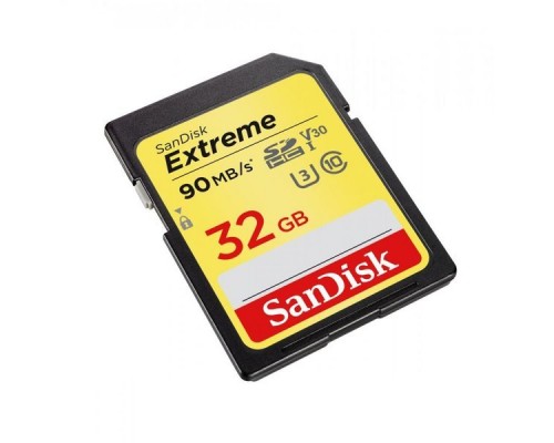 Флеш карта SD 32GB SanDisk SDHC Class 10 UHS-I U3 Extreme Plus 90Mb/s 2-Pack