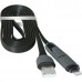 Кабель USB 2.0 A--micro-B+ Lightning 1м Defender USB10-03BP черный 87488