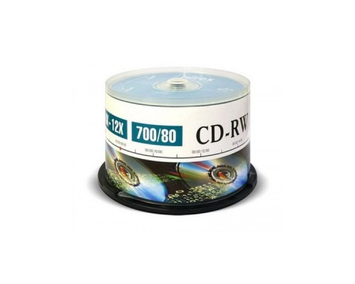 Диск CD-RW Mirex 700 Mb, 12х, Cake Box (50), (50/300)