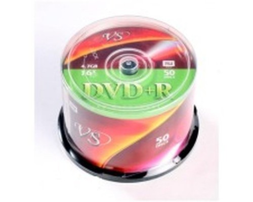 Диск DVD-R VS 4.7 Gb, 16x, Cake Box (50), (50/250)