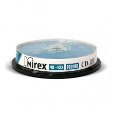 Диск CD-RW Mirex 700 Mb, 12х, Cake Box (10), (10/300)                                                                                                                                                                                                     