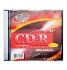 Диск CD-R VS 700 Mb, 52x, Slim Case (5), Ink Printable (5/200)                                                                                                                                                                                            