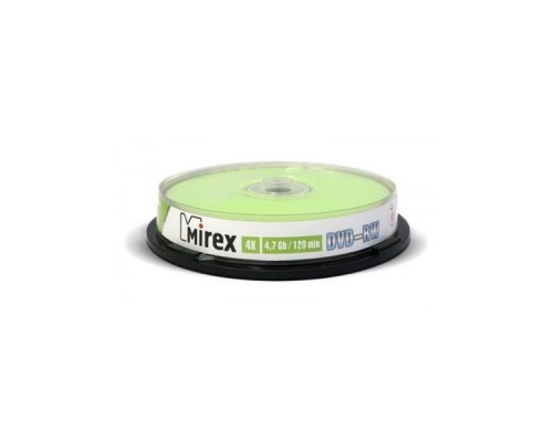 Диск DVD-RW Mirex 4.7 Gb, 4x, Cake Box (10), (10/300)