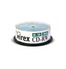 Диск CD-RW Mirex 700 Mb, 12х, Cake Box (25), (25/300)                                                                                                                                                                                                     