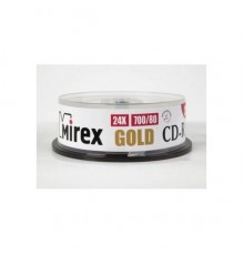 Диск CD-R Mirex 700 Mb, 24х, Gold, Cake Box (10), (10/300)                                                                                                                                                                                                