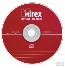 Диск CD-R Mirex 700 Mb, 48х, HotLine, Cake Box (10), (10/300)                                                                                                                                                                                             