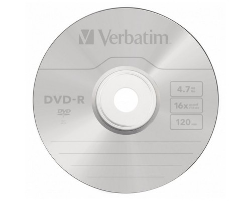 Диск DVD-R 4.7Gb 16x Verbatim (10 шт.) Shrink 43729