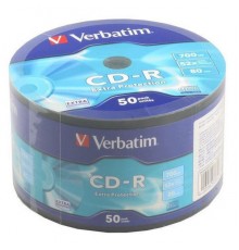 Диск CD-R 700Mb 52x Verbatim (50 шт.) 43787                                                                                                                                                                                                               