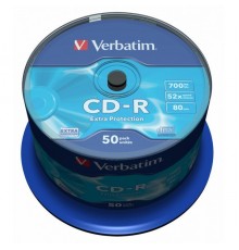 Диск CD-R 700Mb 52x Verbatim (50 шт.) на шпинделе 43351                                                                                                                                                                                                   