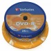 Диск DVD-R 4.7Gb 16x Verbatim (25 шт.) на шпинделе 43522